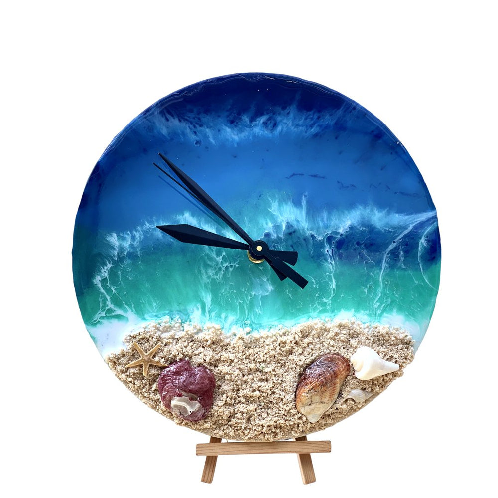 Resin Ocean Clock - Kreate- Wall Decor