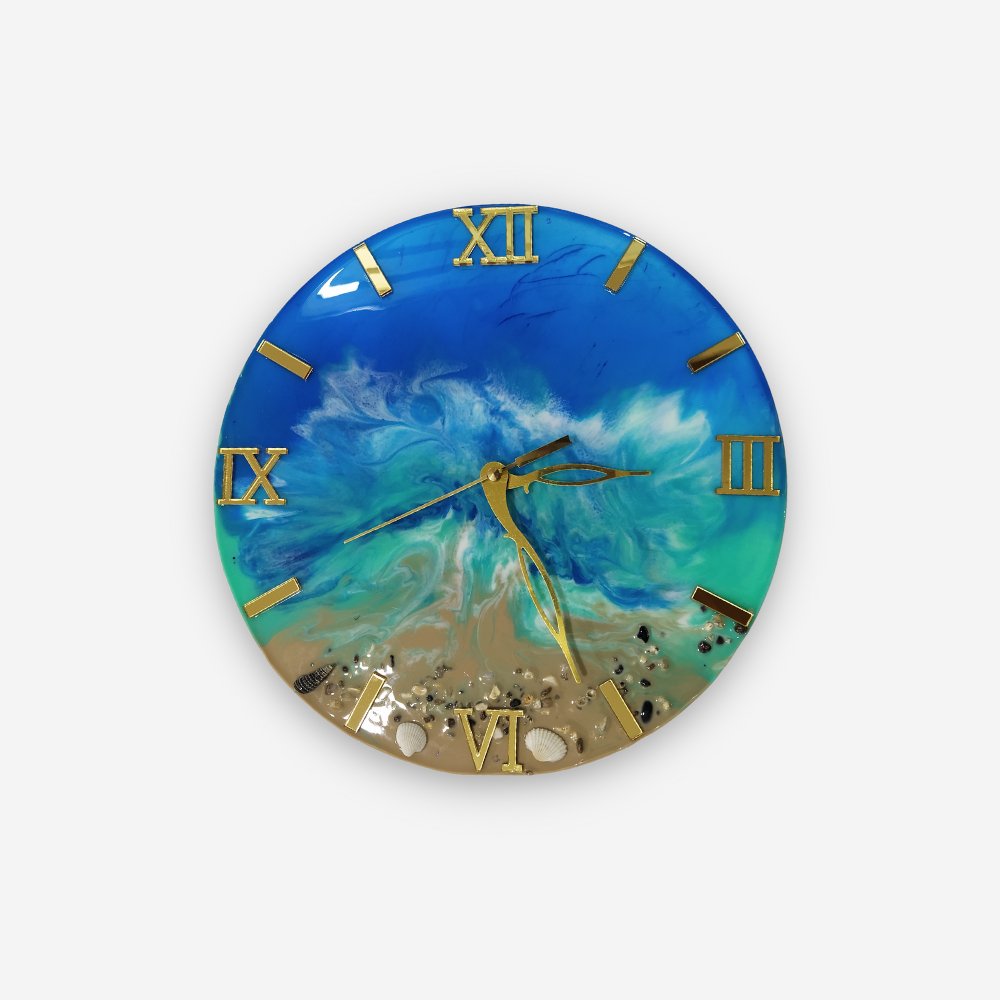 
                  
                    Resin Ocean-themed Wall Clock - Kreate- Wall Decor
                  
                