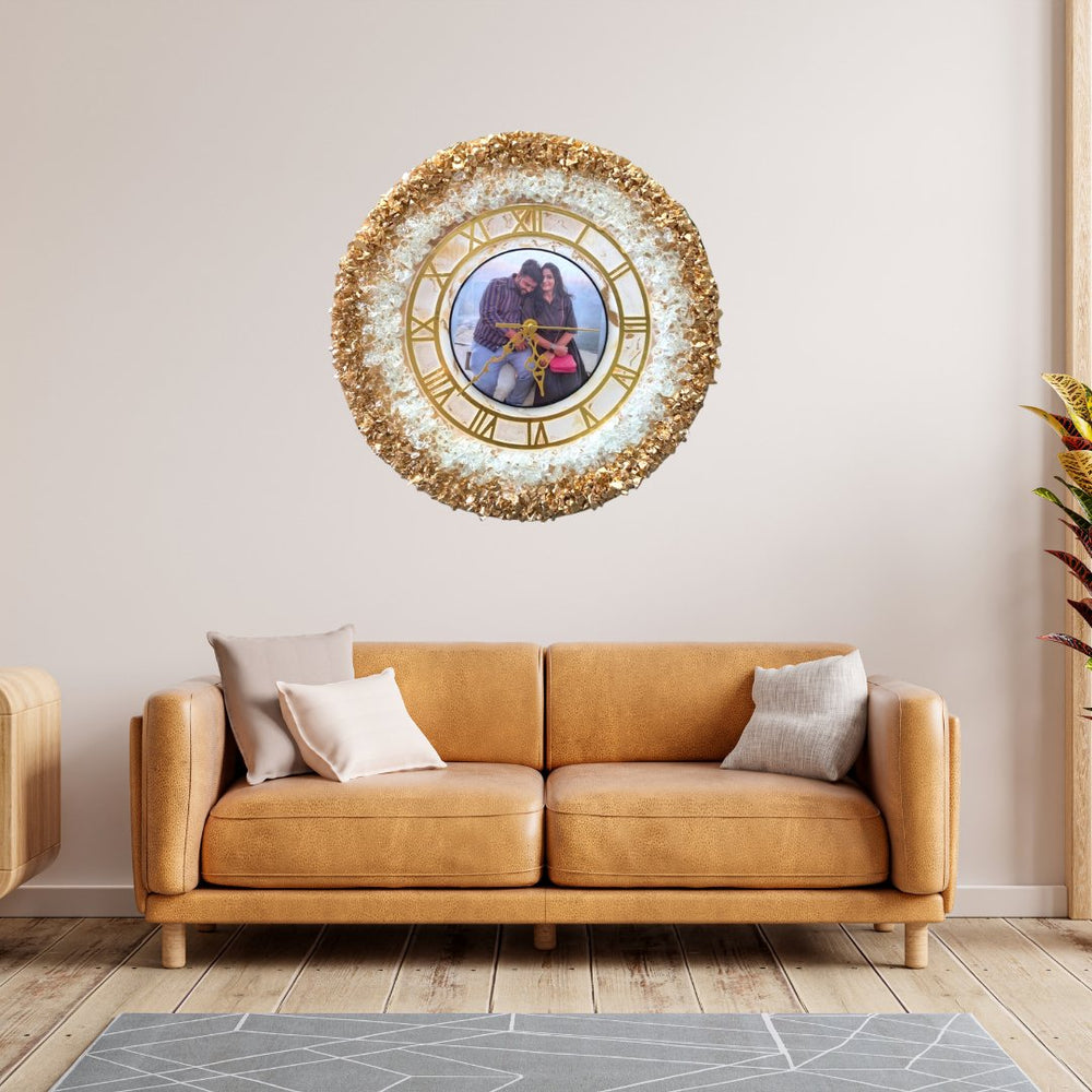 Resin Photo Clock - Kreate- Wall Decor