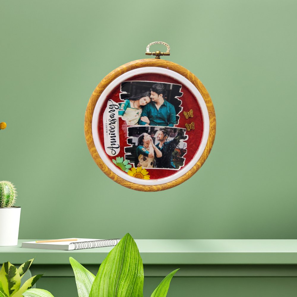 Resin Photo Frame - Round - Kreate- Photo Frame