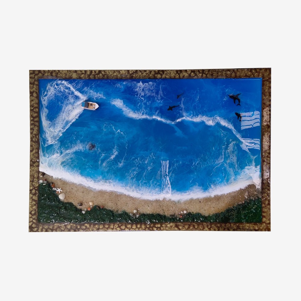 
                  
                    Resin Sea Art Frame - Kreate- Wall Decor
                  
                