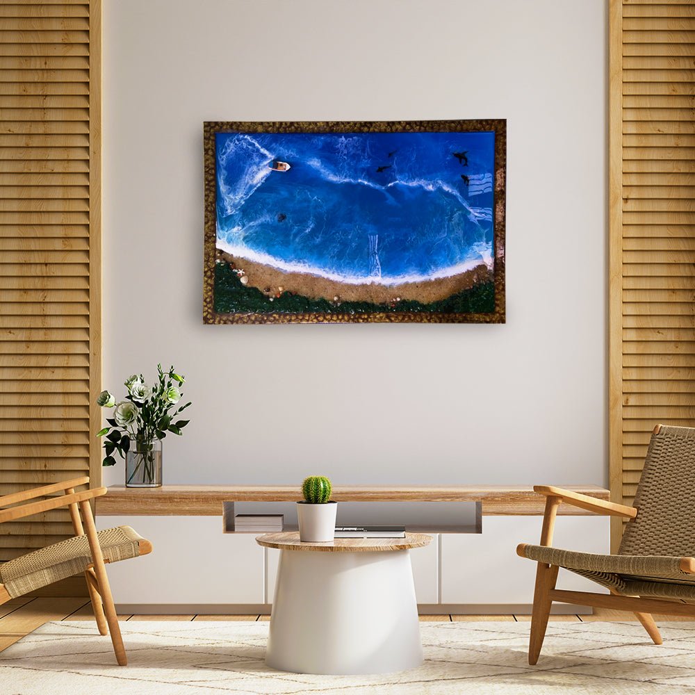 Resin Sea Art Frame - Kreate- Wall Decor