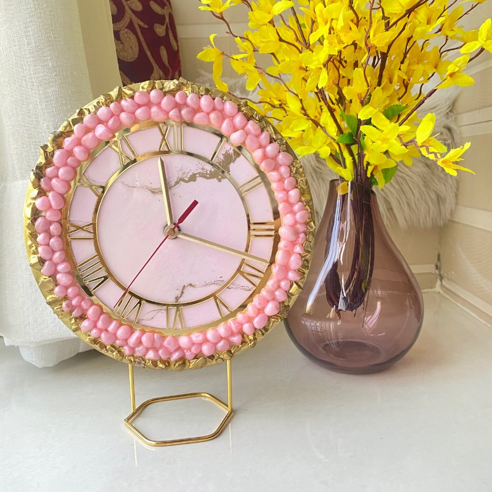Resin Table Clock - Kreate- Table Decor