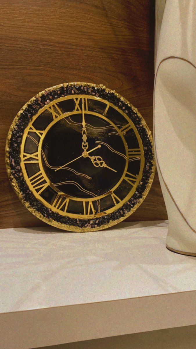 Resin Wall Clock - Kreate- Home Decor