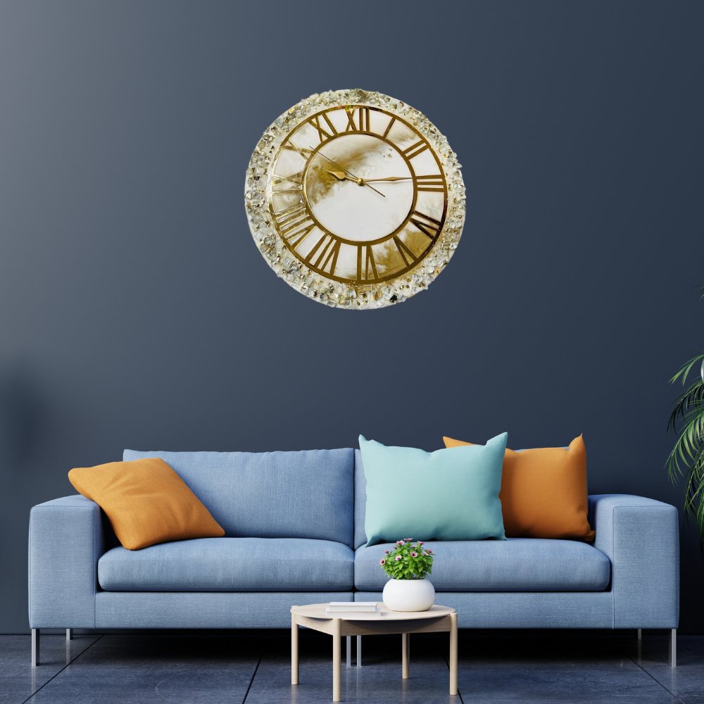 Resin Wall Clock - Kreate- Wall Decor