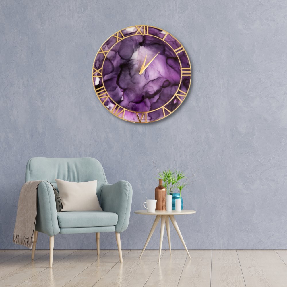 Resin Wall Clock - Kreate- Wall Decor