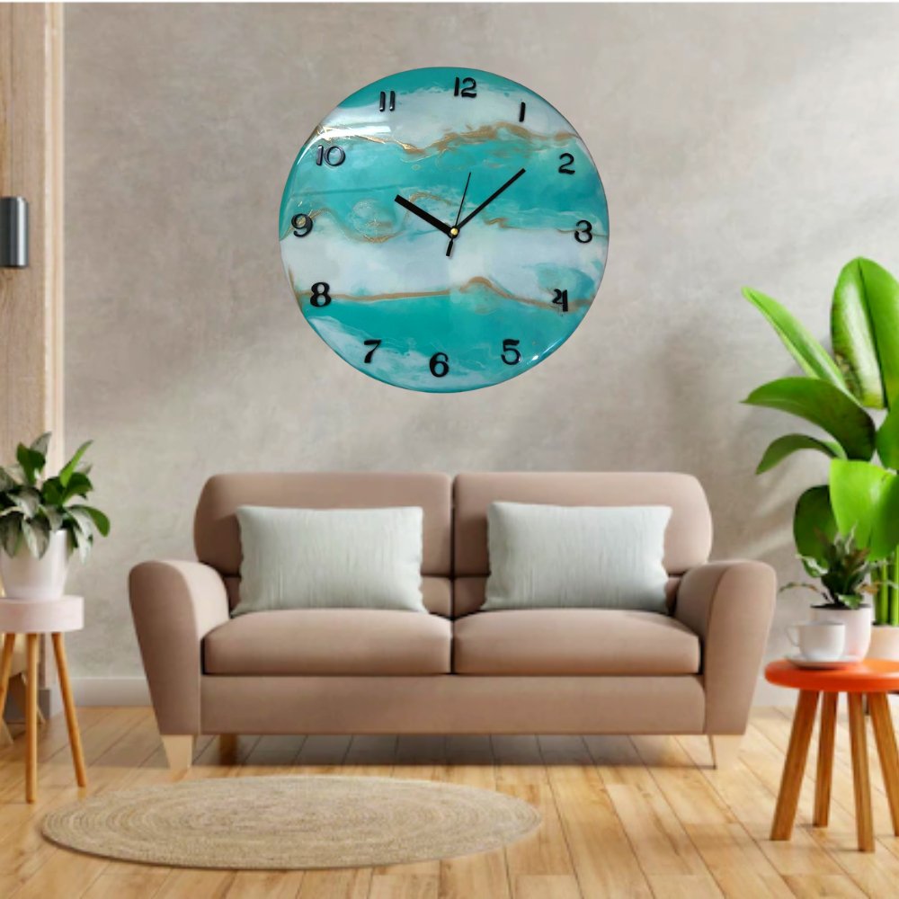 Resin Wall Clock - Kreate- Wall Decor