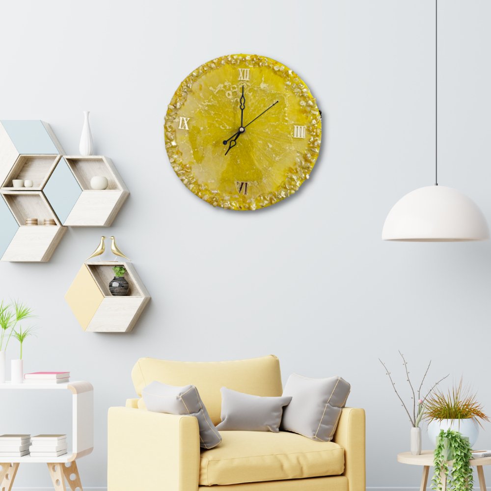 Resin Wall Clock - Kreate- Wall Decor