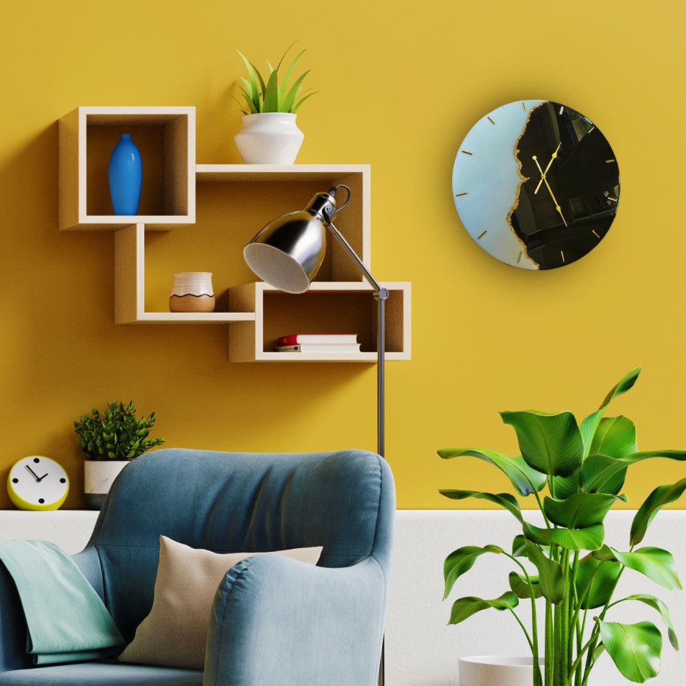 Resin Wall Clock - Kreate- Wall Decor