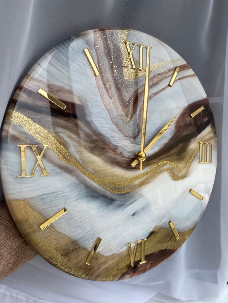 Resin Wall Clock - Kreate- Wall Decor