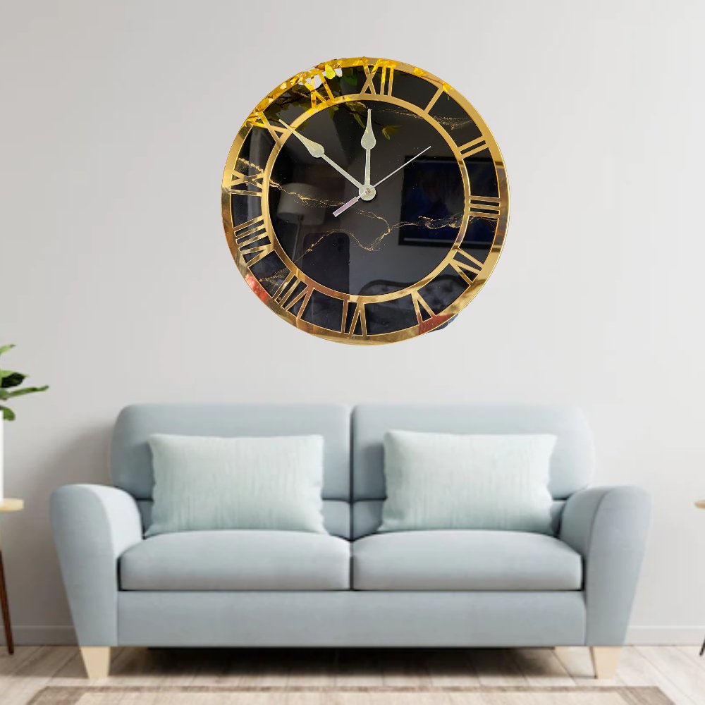 Resin Wall Clock - Kreate- Wall Decor
