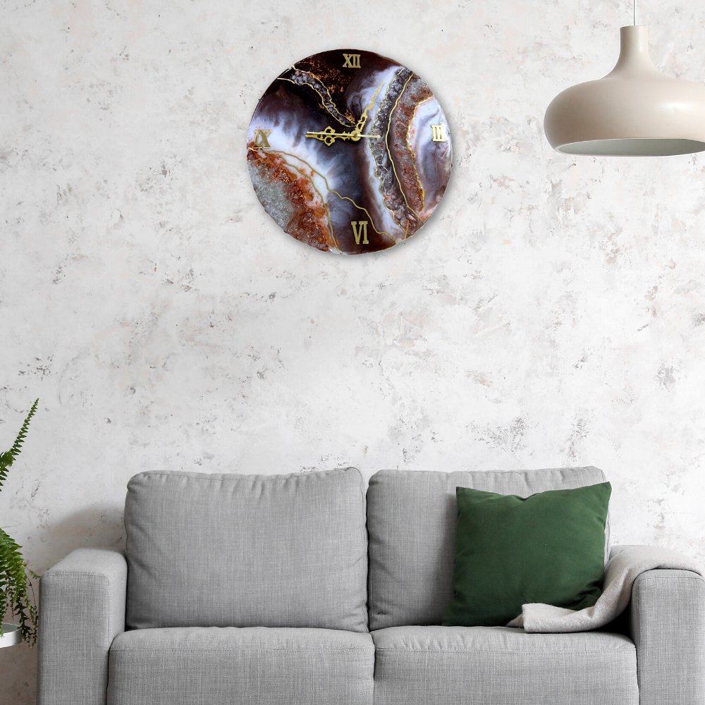 Resin Wall Clock - Kreate- Wall Decor