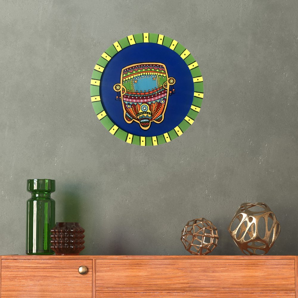 Retro Auto Colourful Wall Plate - Kreate- Wall Decor