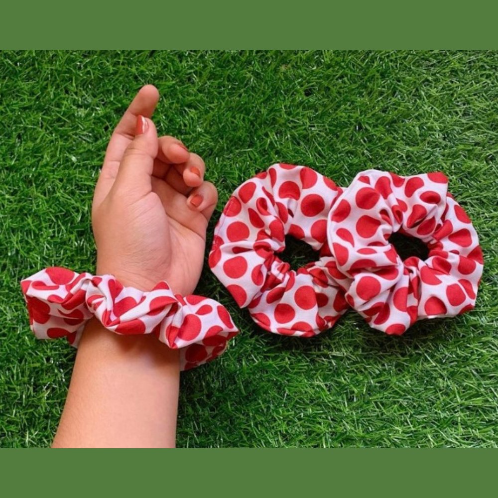 
                  
                    Retro Scrunchies (Set of 4) - Kreate- Scrunchies
                  
                