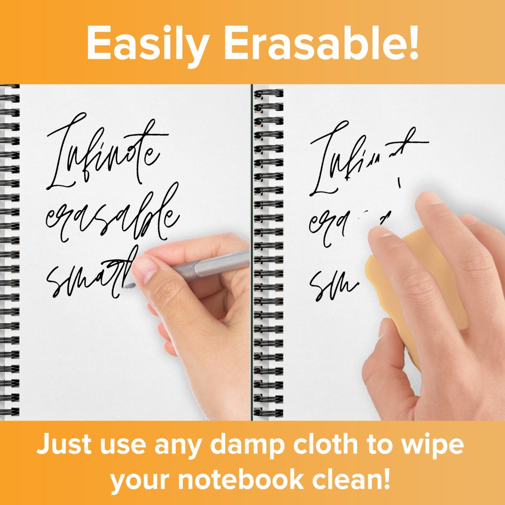 
                  
                    Reusable Stone Paper Smart Notebook - Includes 1 Erasable Pen - Kreate- Notebooks & Diaries
                  
                