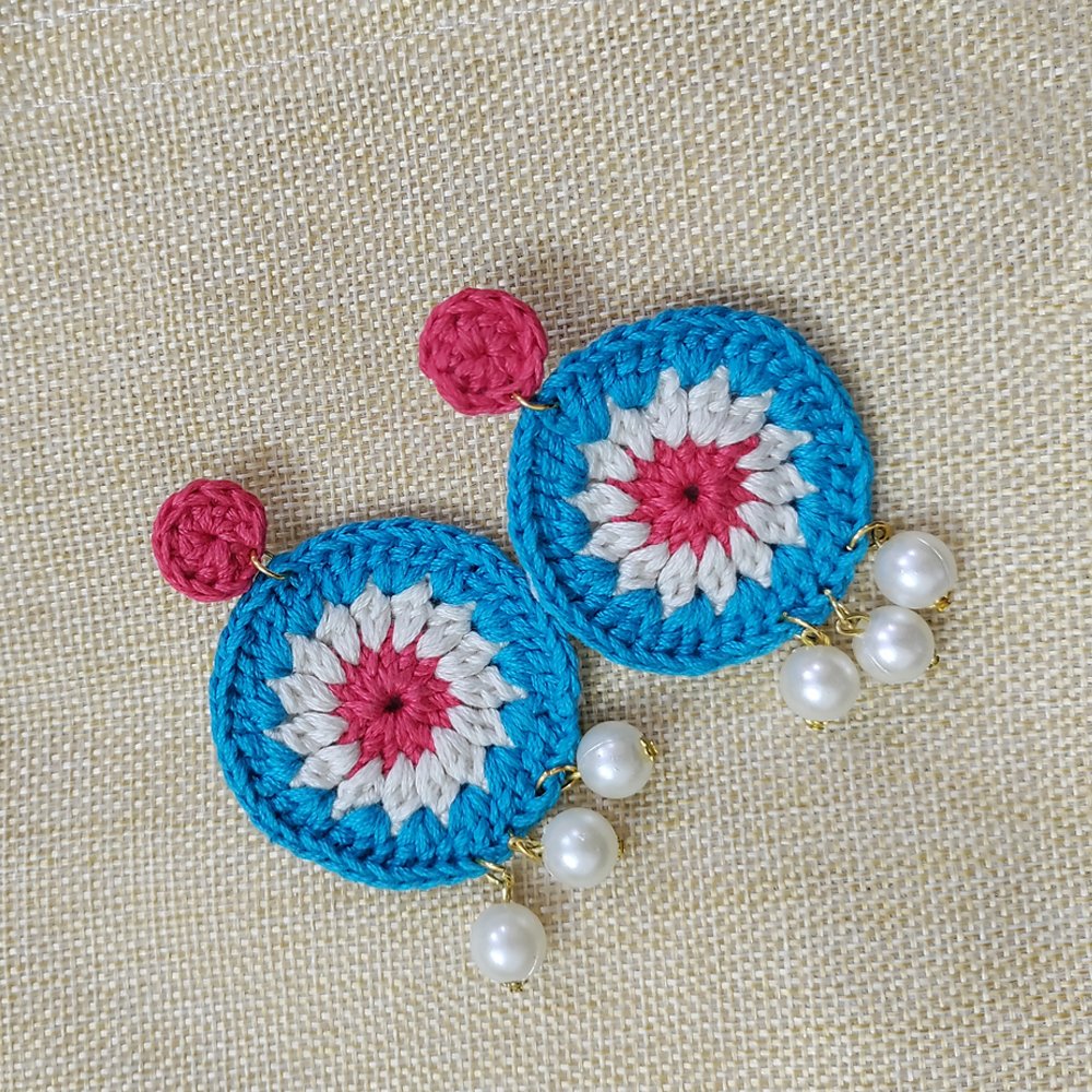 Roohi Crochet Earrings - Kreate- Earrings