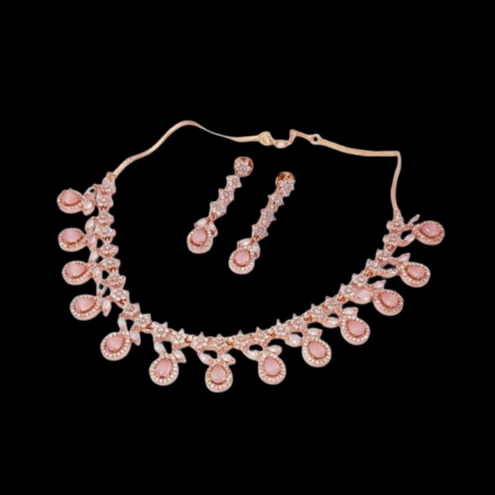 Rose Gold Premium Quality Necklace - Kreate- Neckpieces