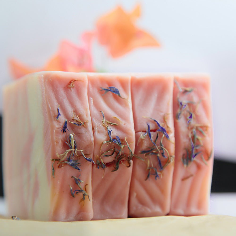 Rose & Milk Artisan Soap (110g) - Kreate- Soaps
