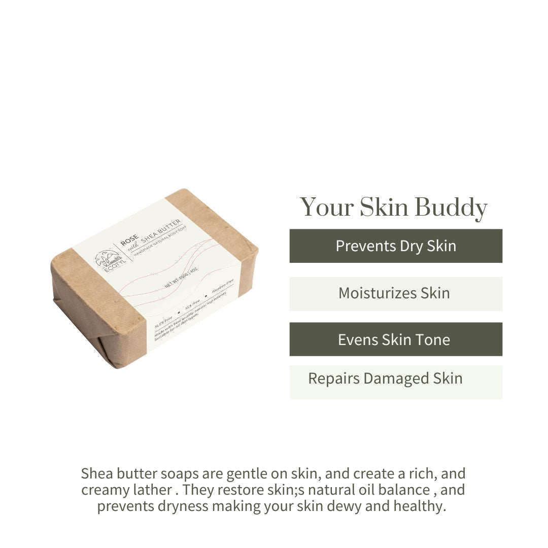 
                  
                    Ecotyl Handmade Body Soap (Shea Butter - Rose) (100g)
                  
                