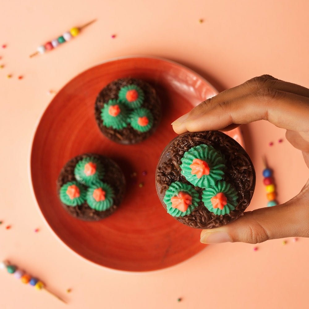 Rosette Green Cupcake Soap - Kreate- Soaps