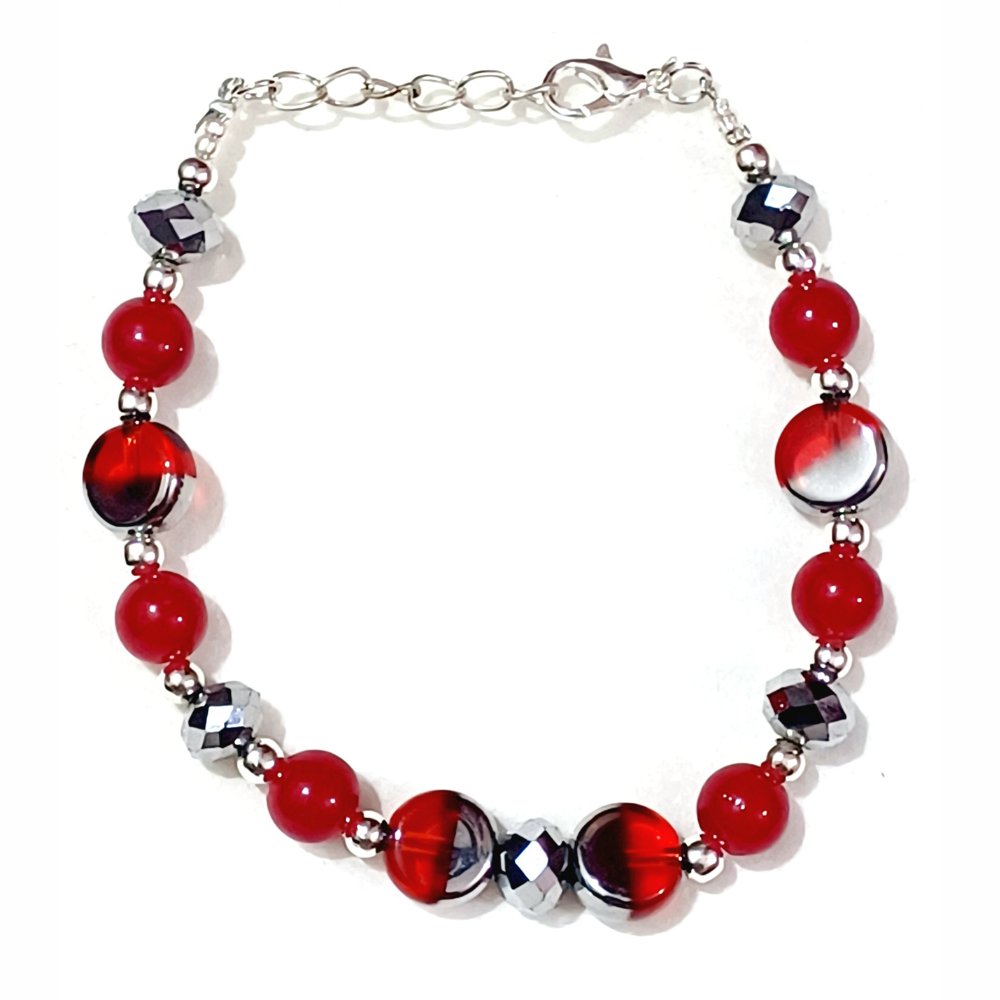 
                  
                    Royal Blue & Cherry Red Bracelet Combo - Kreate- Bangles & Bracelets
                  
                