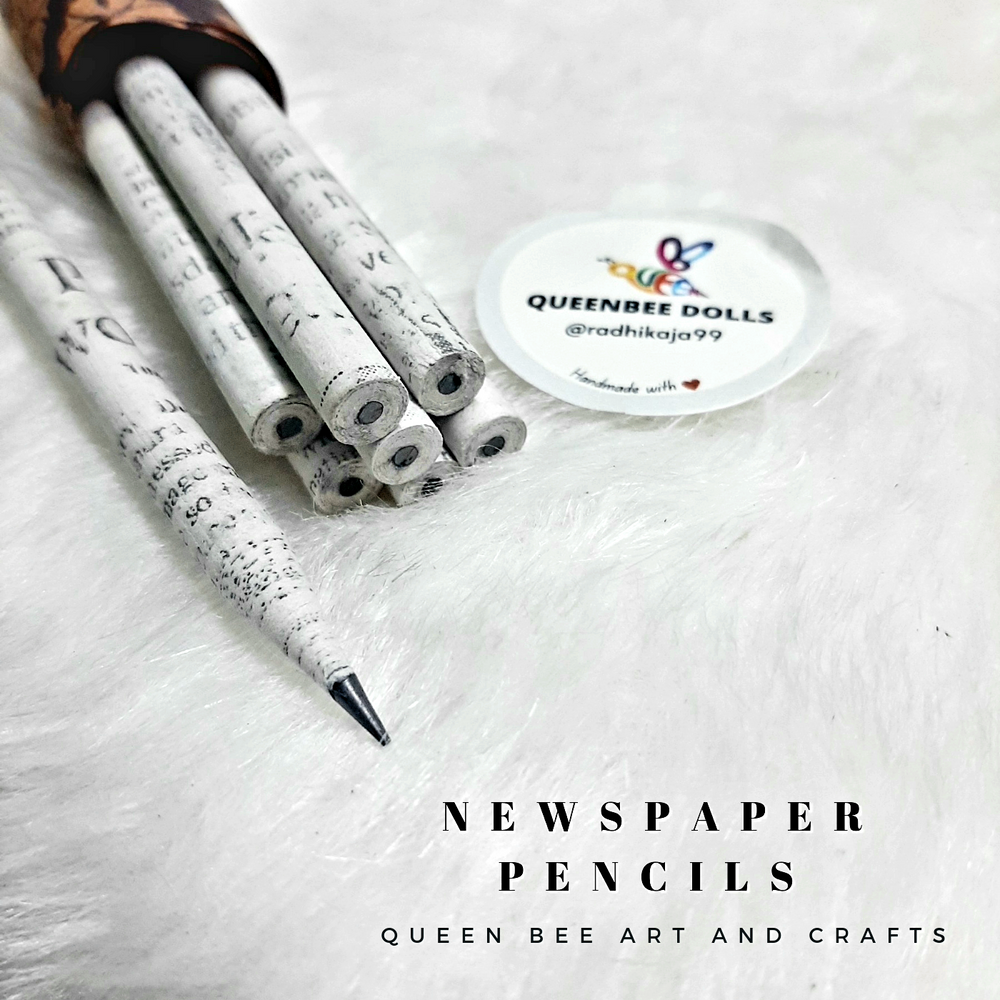 
                  
                    Pencil set from Up-Cycled News Paper
                  
                