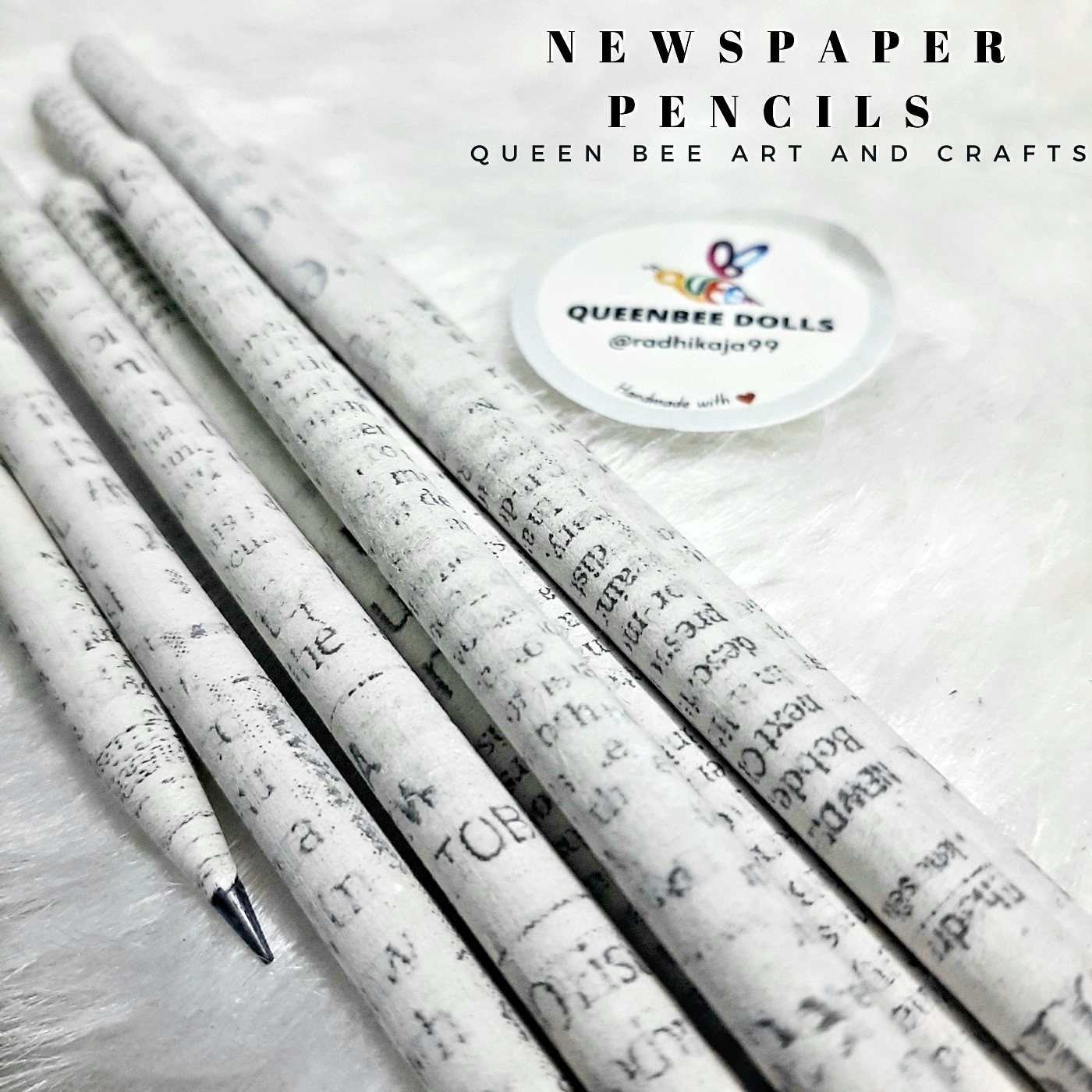 
                  
                    Pencil set from Up-Cycled News Paper
                  
                