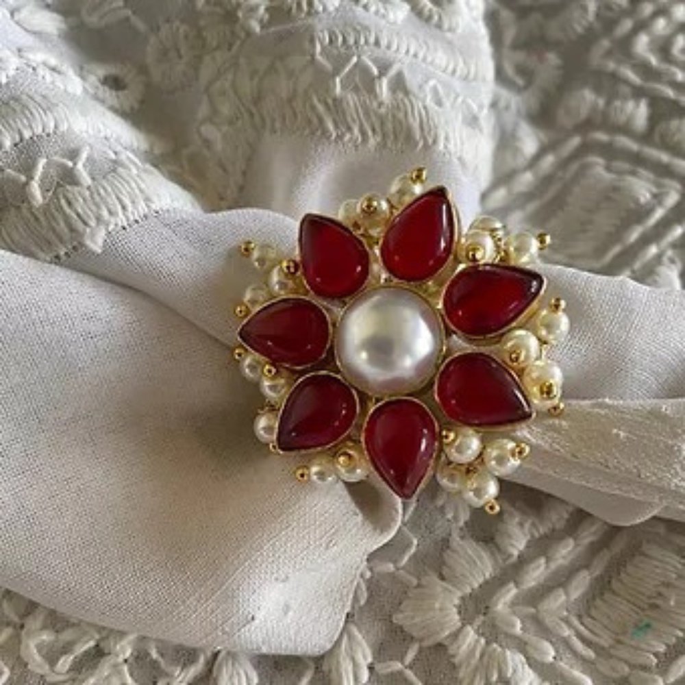 
                  
                    Ruby Red Ring - Free Size - Kreate- Rings
                  
                