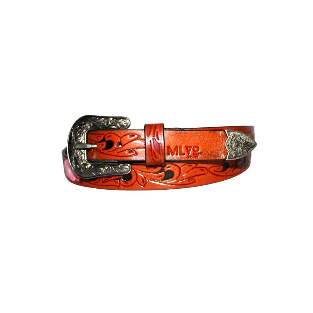 
                  
                    Saaz Handmade Leather Belt (Pink) - Kreate- Belts
                  
                