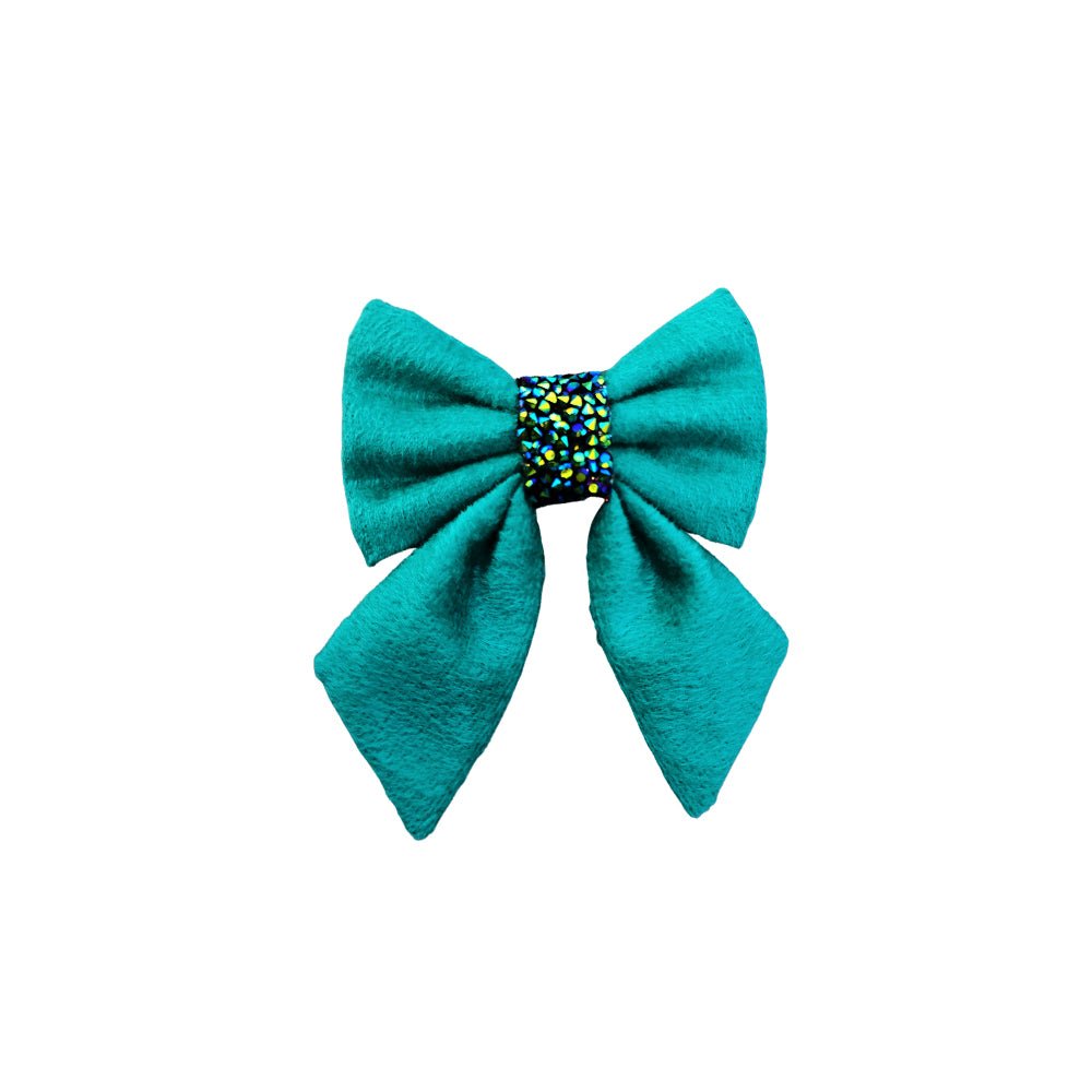 Sailor Bow - Teal - Kreate- Hairbands and Hairbows
