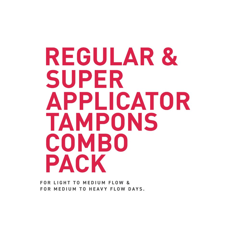 
                  
                    Sanity Regular and Super Applicator Tampons (Pack of 20) - Kreate- Tampons
                  
                