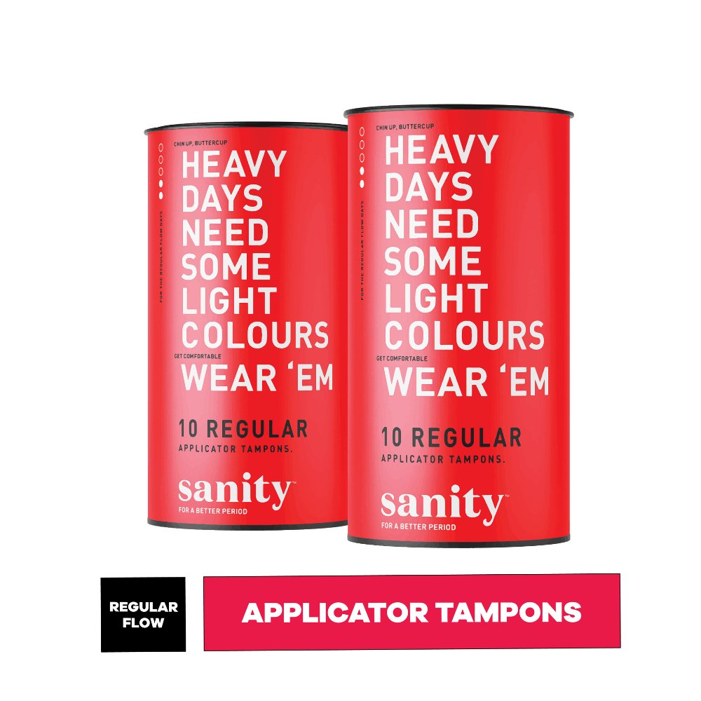 Sanity Regular Applicator Tampons (Pack of 20) - Kreate- Tampons