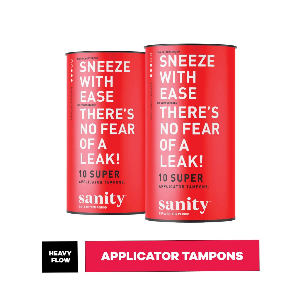 Sanity Super Applicator Tampons (Pack of 20) - Kreate- Tampons