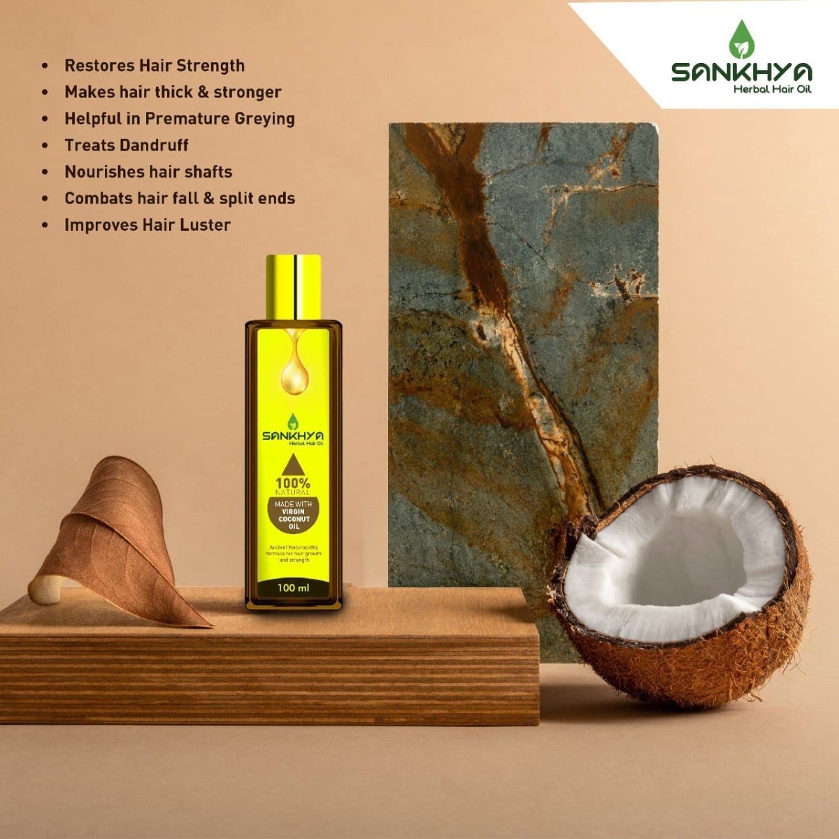 
                  
                    Sankhya Herbal Hair Oil - Kreate- Hair Oil
                  
                