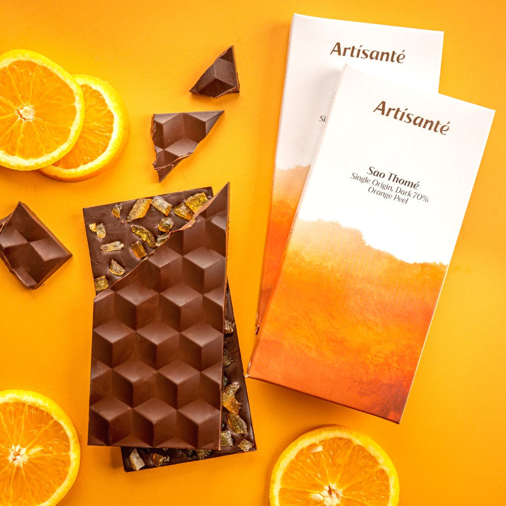 Sao Thome, Single Origin, Dark 70%, Orange Peel - Kreate- Chocolates