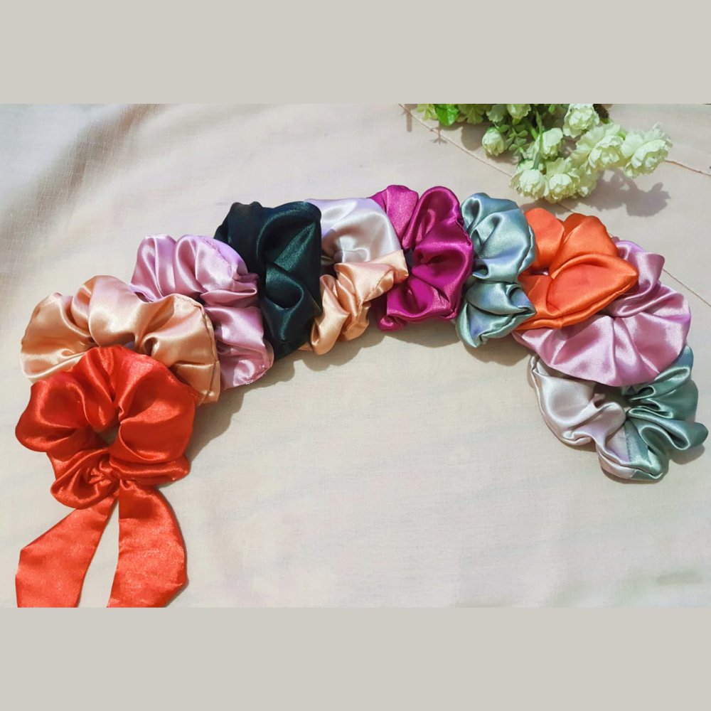 
                  
                    Satin Scrunchies Combo (Set of 10) - Kreate- Scrunchies
                  
                