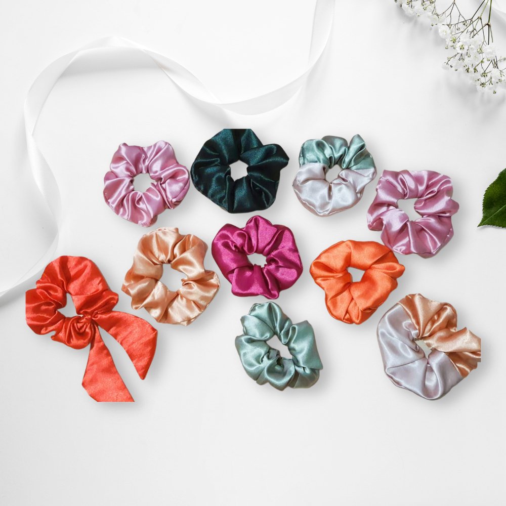 
                  
                    Satin Scrunchies Combo (Set of 10) - Kreate- Scrunchies
                  
                