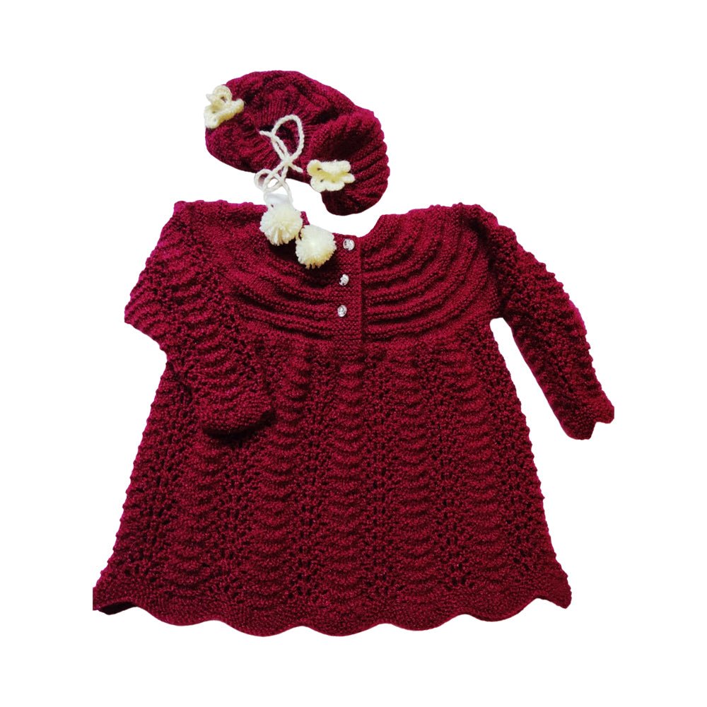 Saumy Wine Red Sweater Set - Kreate- Dresses & Jumpsuits