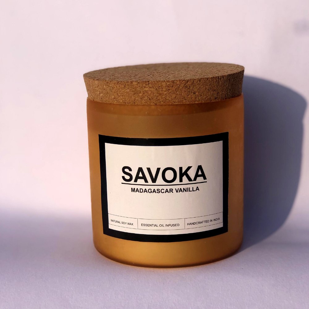 
                  
                    SAVOKA Handmade Madagascar Vanilla Scented Candle (Set of 2) - Kreate- Candles & Holders
                  
                