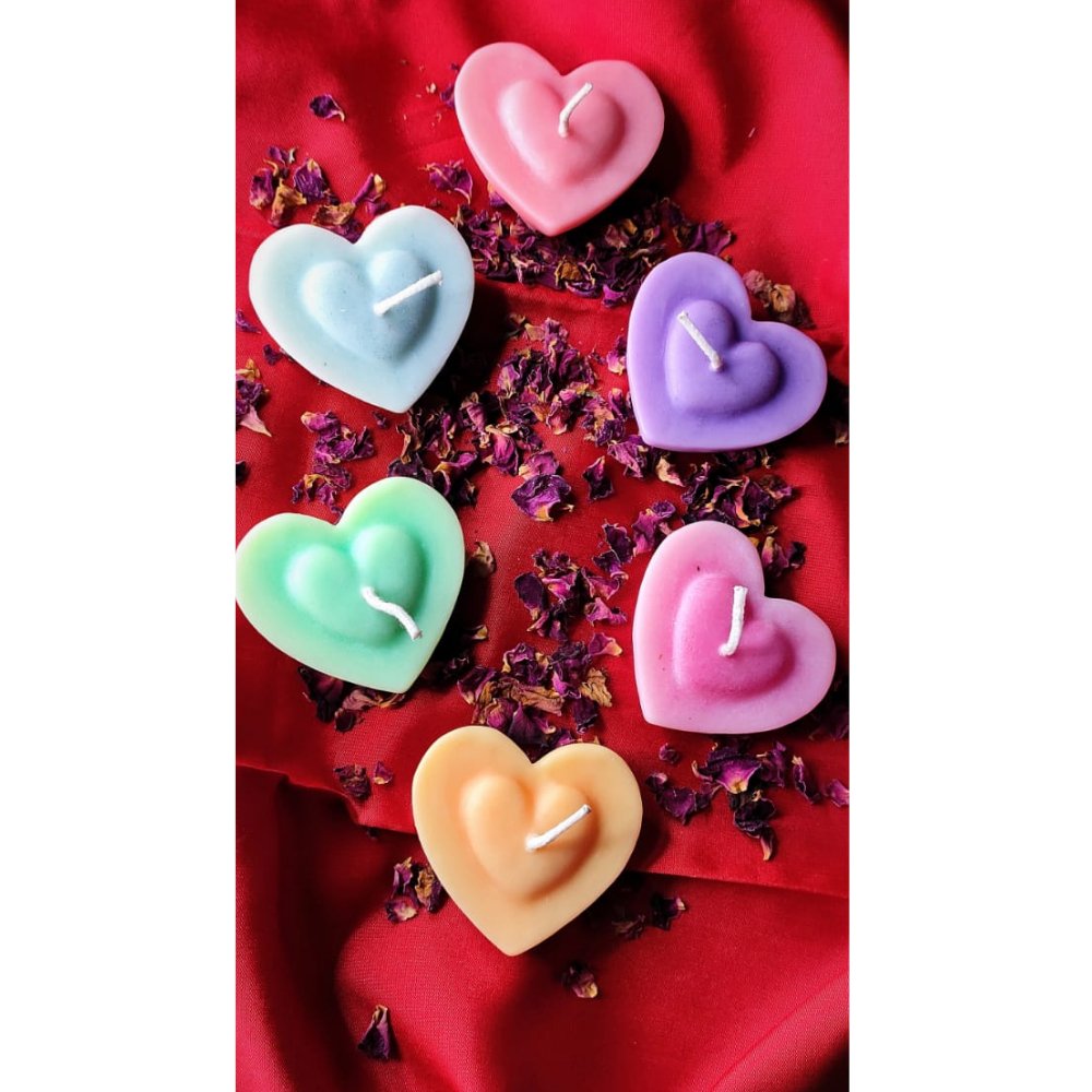 
                  
                    Scented Heart Shaped Candle(Set of 3) - Kreate- Candles & Holders
                  
                