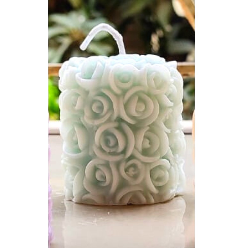 Scented Rose Patch Candle - Kreate- Candles & Holders