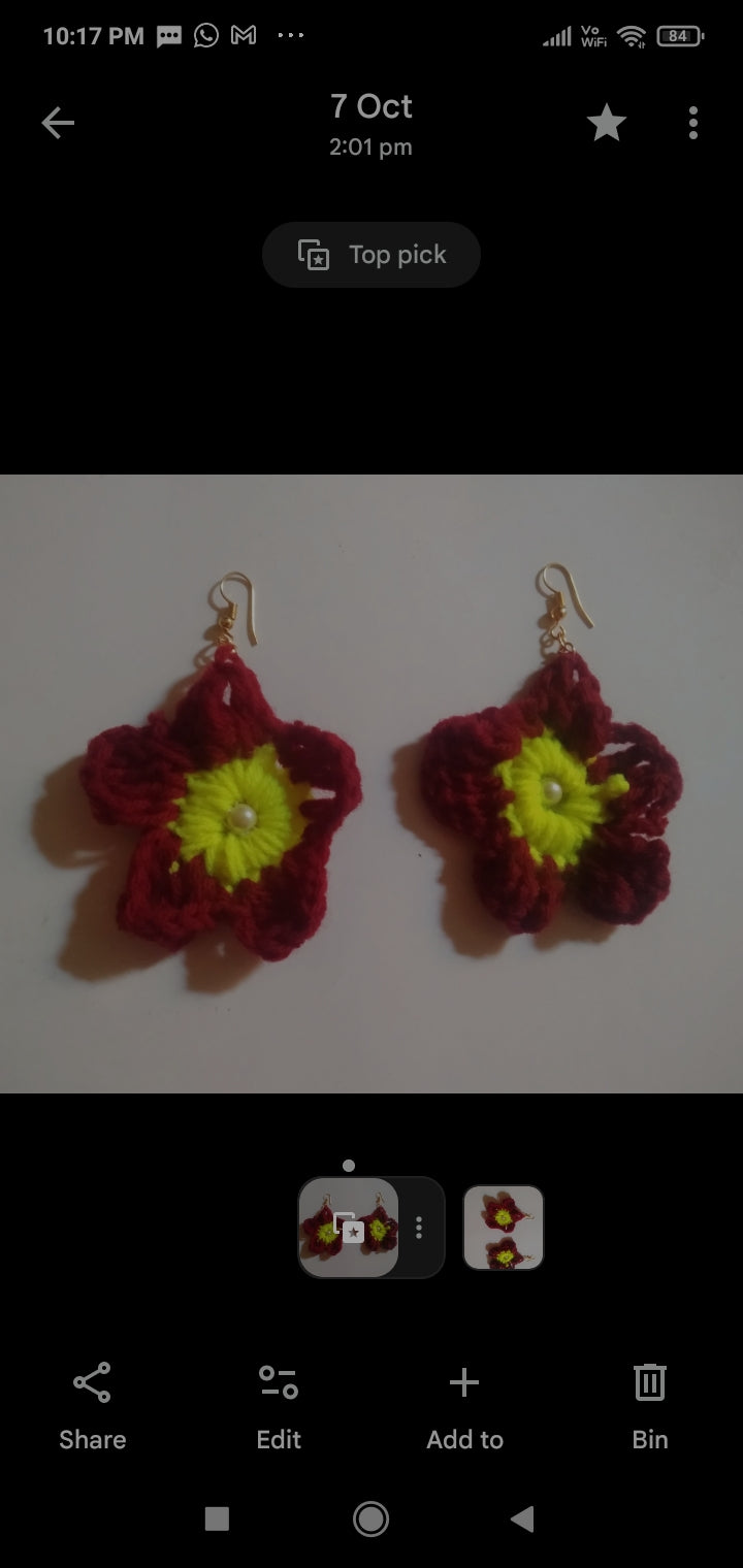
                  
                    Crochet earrings
                  
                