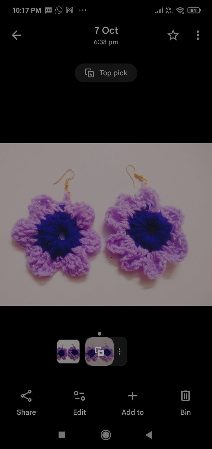 
                  
                    Crochet earrings
                  
                