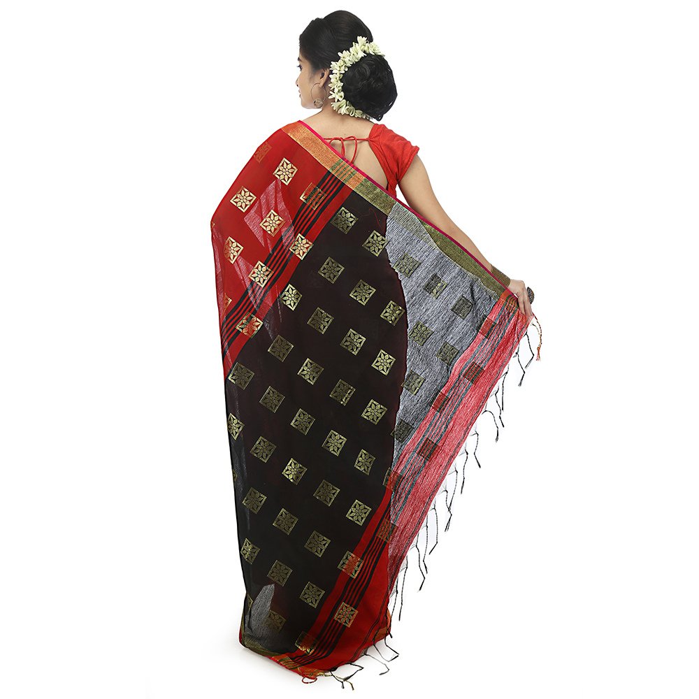 
                  
                    Self Design Cotton Silk Handloom Saree - Kreate- Sarees & Blouses
                  
                