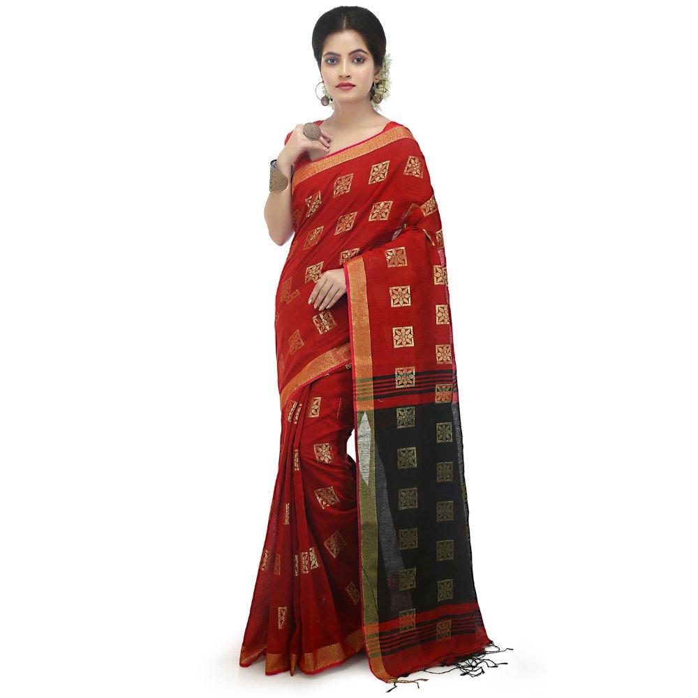 
                  
                    Self Design Cotton Silk Handloom Saree - Kreate- Sarees & Blouses
                  
                