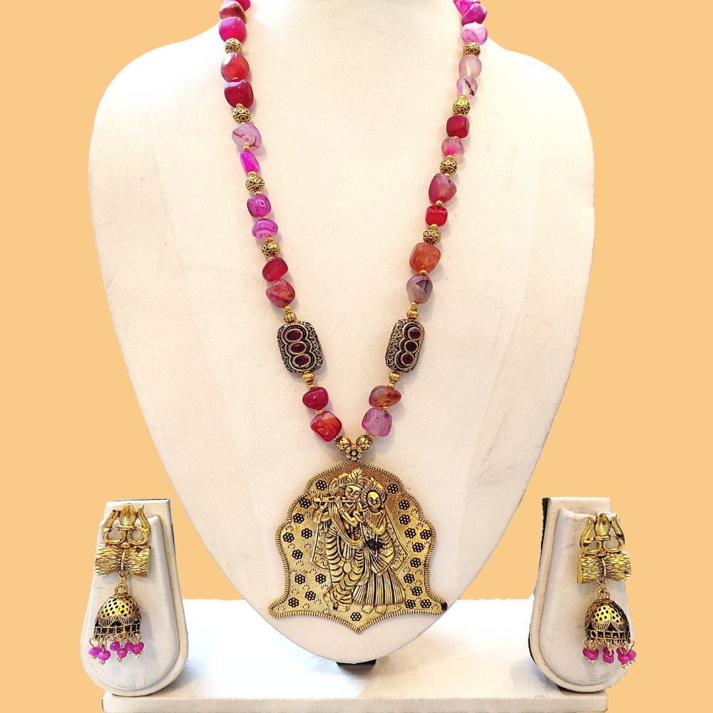 Semi Precious Necklace Set - Kreate- Jewellery Sets