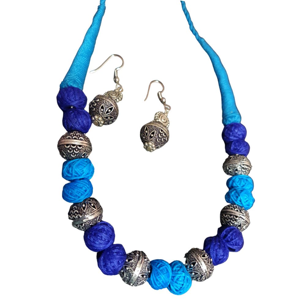 
                  
                    Shades Of Blue Choker Set - Kreate- Jewellery Sets
                  
                