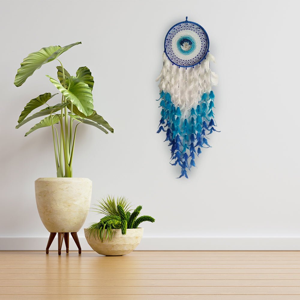 Shades of Blue Dream Catcher - Kreate- Wall Decor