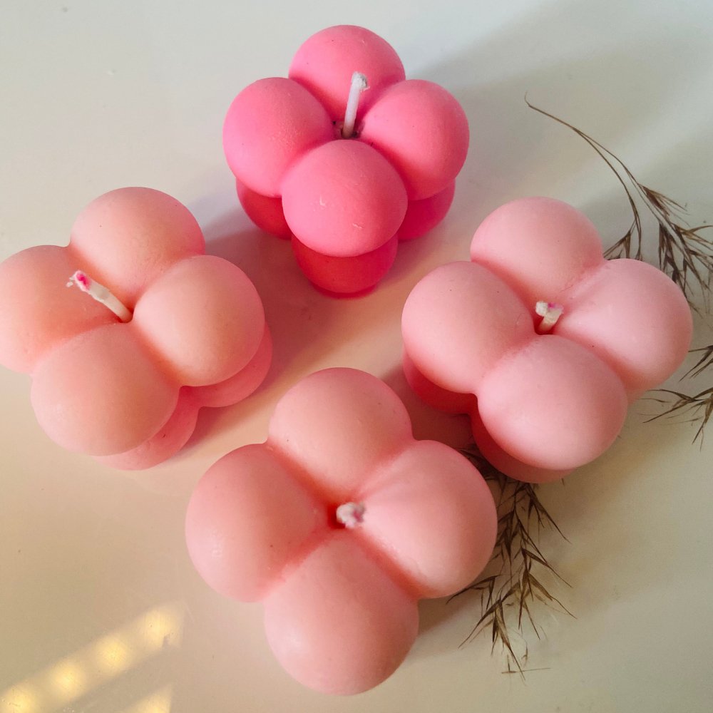 
                  
                    Shades of Soy Baby Pink Mini Bubble Candles (Set of 6) - Kreate- Candles & Holders
                  
                