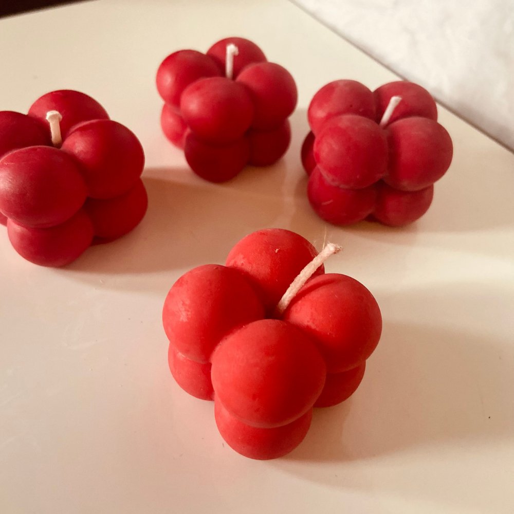 
                  
                    Shades of Soy Red Mini Bubble Candles (Set of 6) - Kreate- Candles & Holders
                  
                